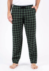 Pyjamas bukser I sort/grøn tern
