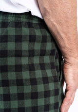 Pyjamas bukser I sort/grøn tern