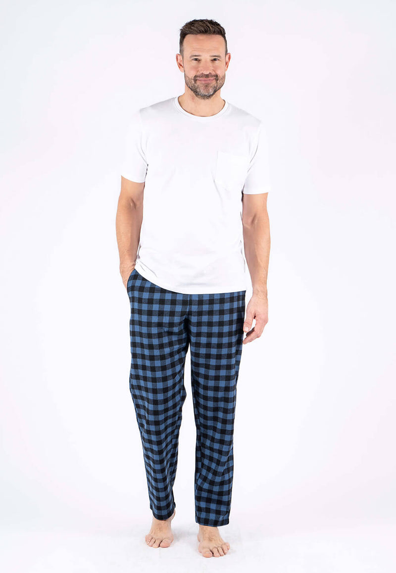 Pyjamas bukser I sort/blå tern