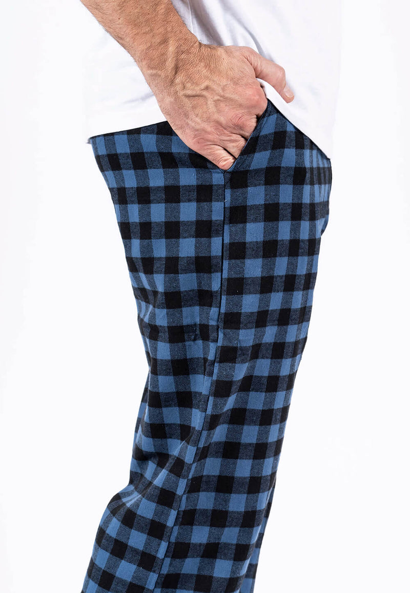 Pyjamas bukser I sort/blå tern