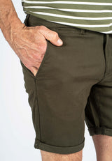 Becker chino shorts i grøn