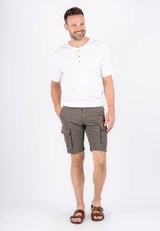 Allan cargo shorts med print I grøn