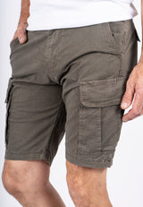 Allan cargo shorts med print I grøn