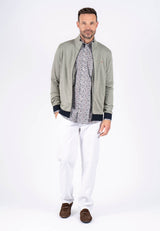 Rai sweat cardigan I grøn