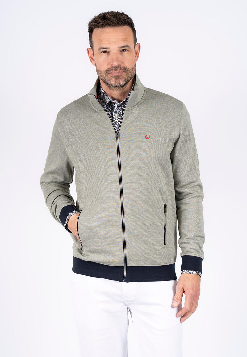 Rai sweat cardigan I grøn