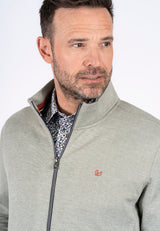 Rai sweat cardigan I grøn