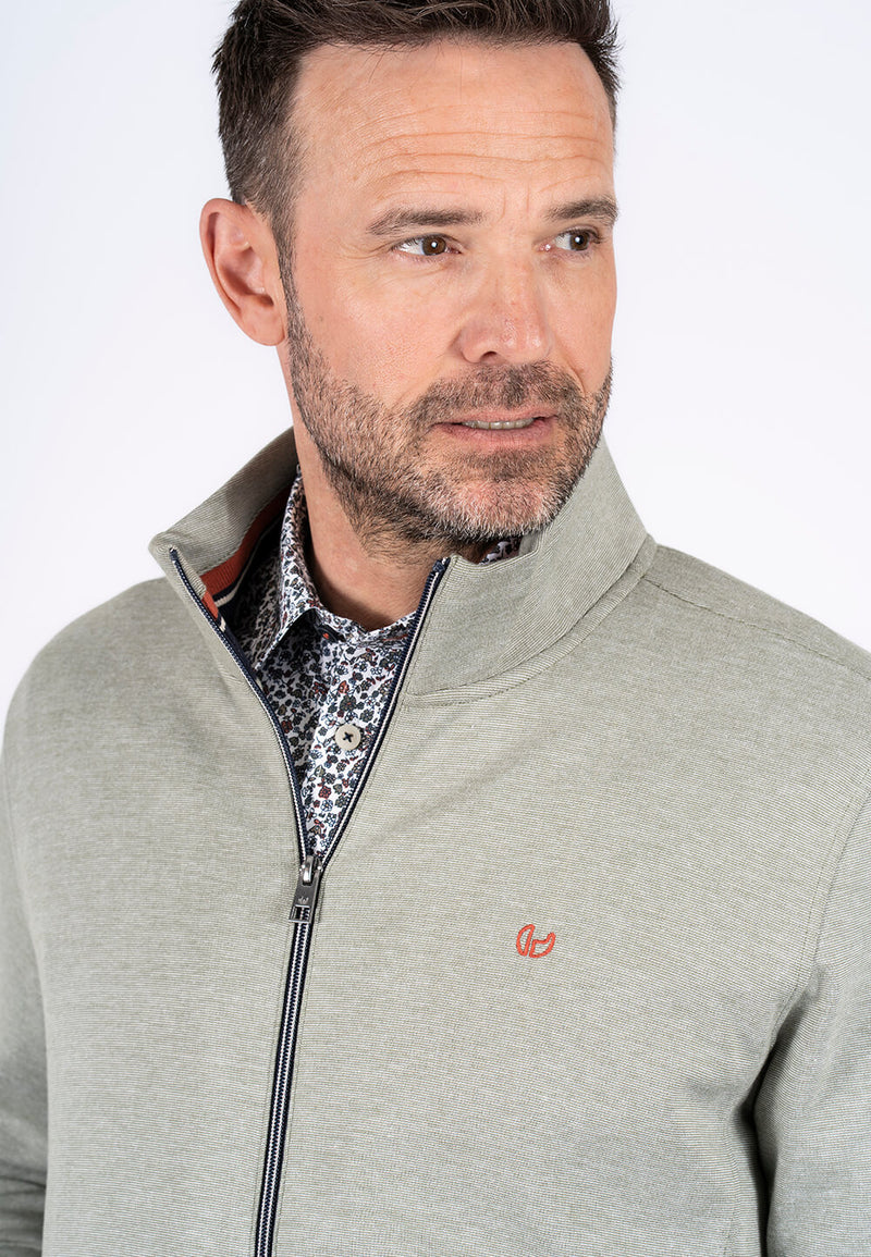 Rai sweat cardigan I grøn