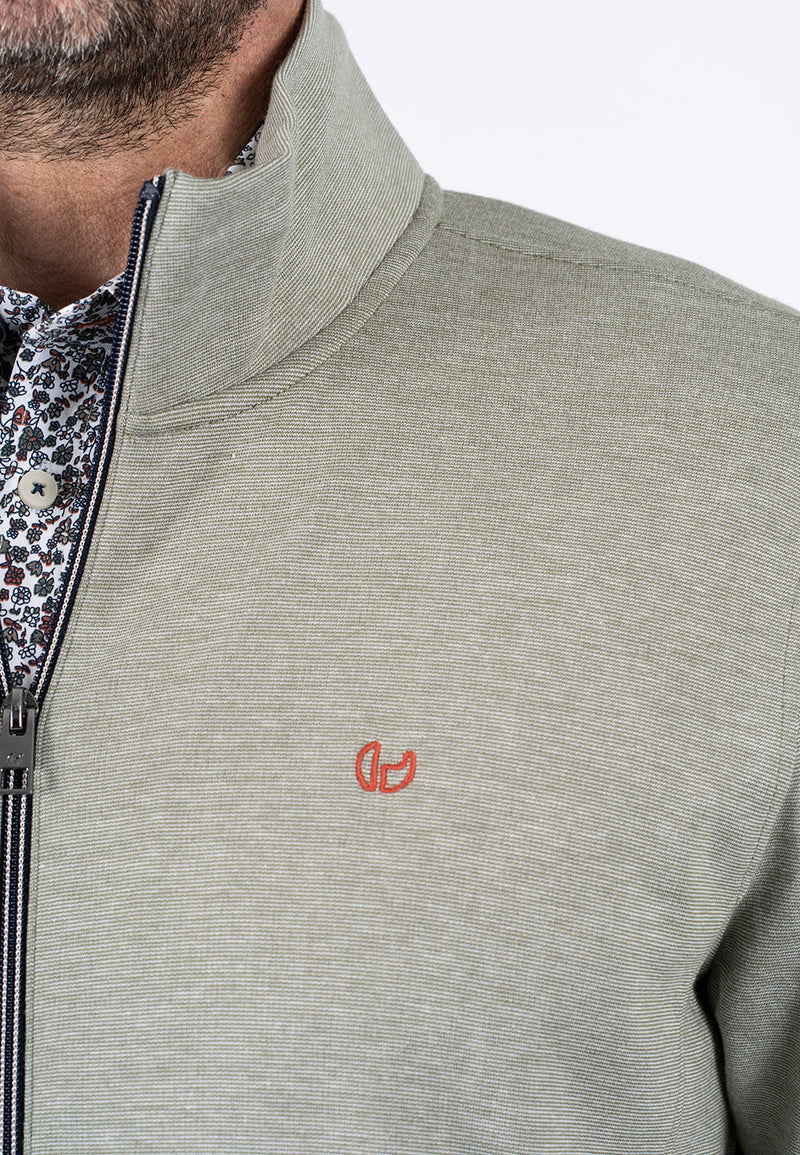 Rai sweat cardigan I grøn
