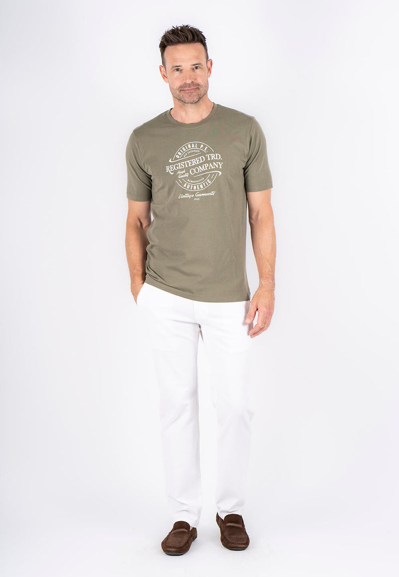 Diablo tee med print - army