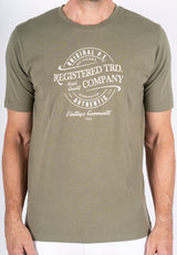 Diablo tee med print - army