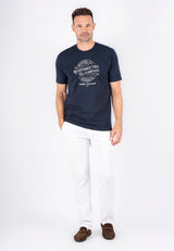 Diablo tee med print - Navy