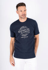 Diablo tee med print - Navy