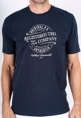 Diablo tee med print - Navy