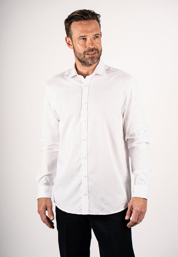 Lucas Bomulds skjorte med print LS