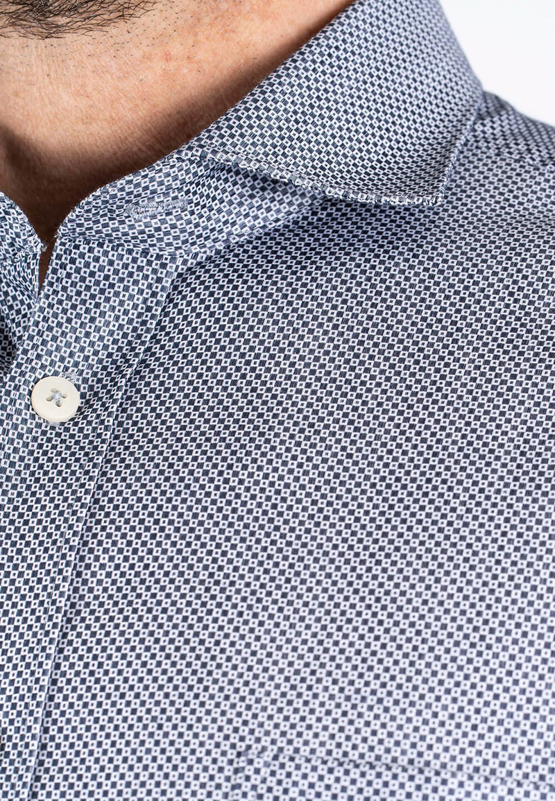 Gorm skjorte med stuktur i navy