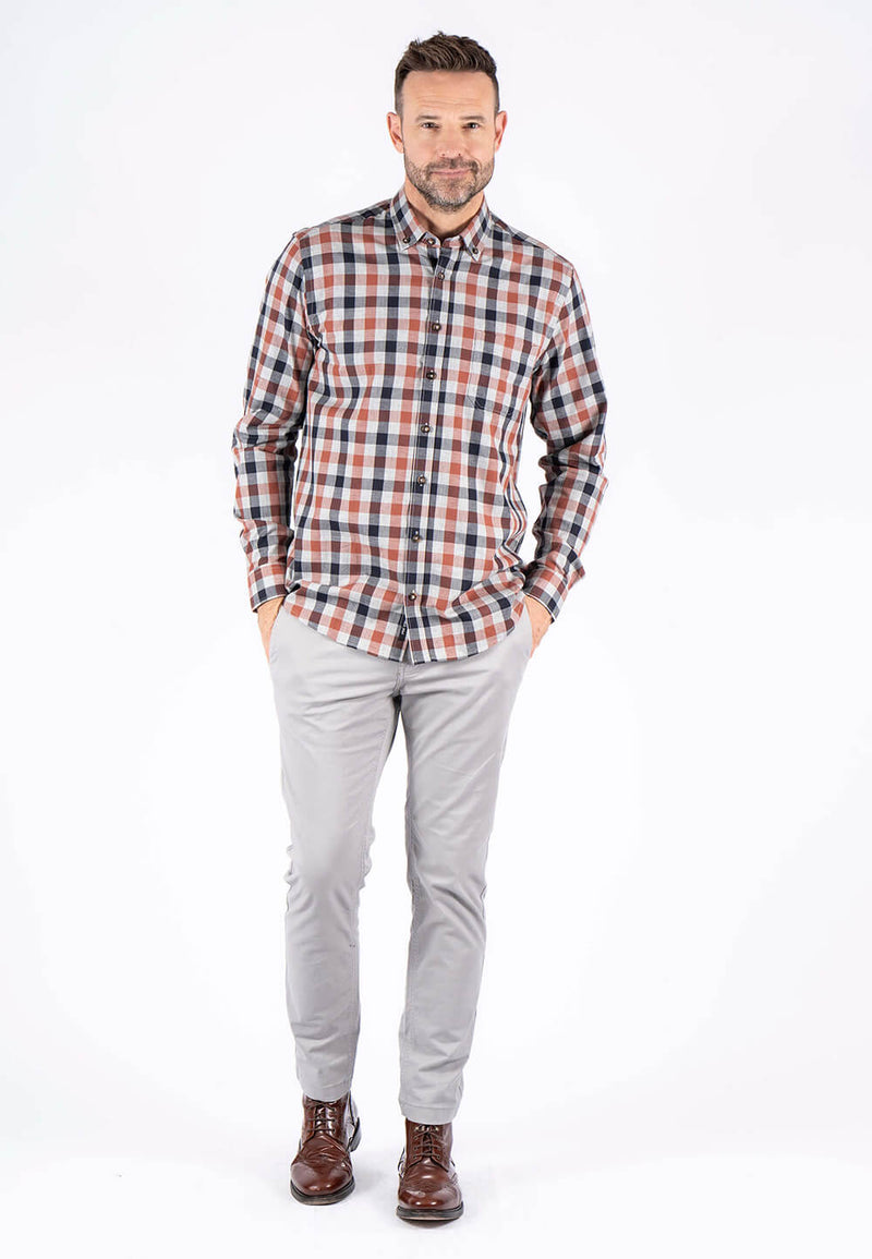 Murat skjorte med tern i orange