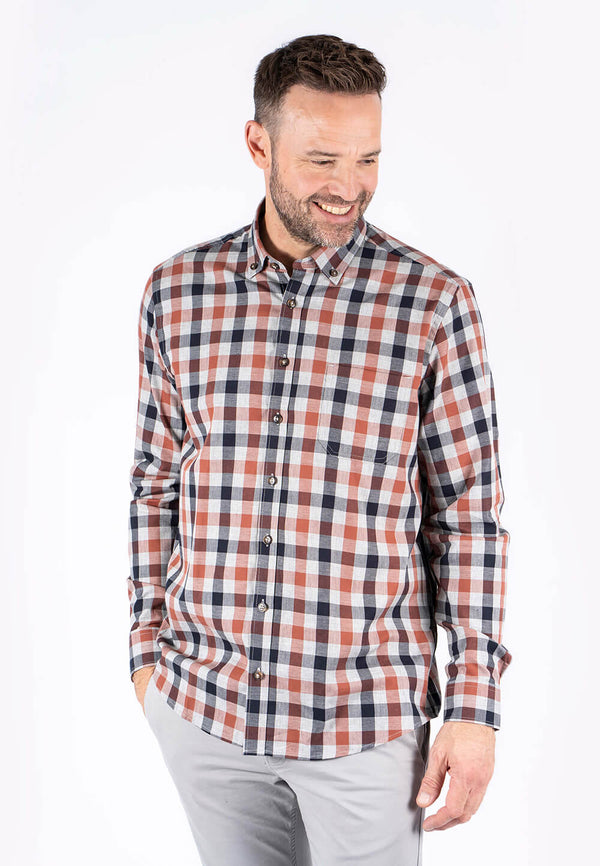 Murat skjorte med tern i orange