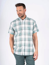 Ronan kortærmet skjorte i grøn