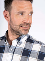 Ronan kortærmet skjorte i navy