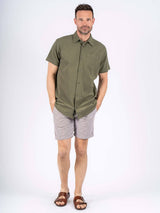 Joel kortærmet skjorte i army grøn