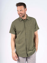 Joel kortærmet skjorte i army grøn