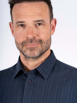 Jim kortærmet skjorte i navy