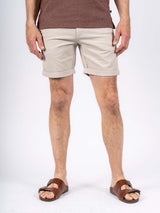 Thomas shorts med struktur i lys sand