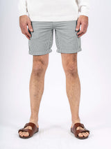 Brian stribede shorts I hvid/grøn