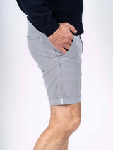 Brian stribede shorts I hvid/navy