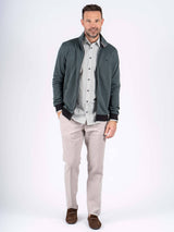 Rai sweat cardigan I blå grøn