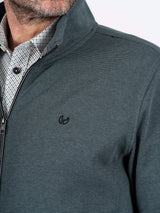 Rai sweat cardigan I blå grøn