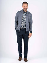 Rai sweat cardigan I navy