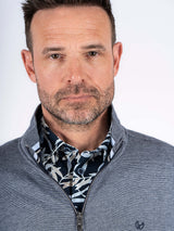 Rai sweat cardigan I navy