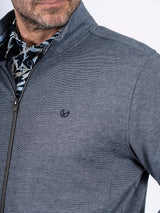 Rai sweat cardigan I navy