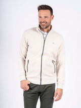 Alf sweat cardigan I hvid