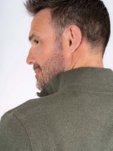 Alf sweat cardigan I army grøn