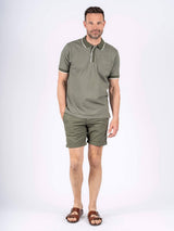 Hester polo med brystlomme I armygrøn