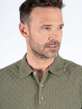 Charly strik polo med tern I army grøn