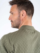 Charly strik polo med tern I army grøn