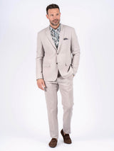 Hector hør blazer I lys sand