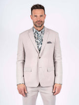 Hector hør blazer I lys sand