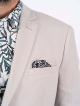 Hector hør blazer I lys sand