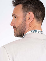 Hector hør blazer I lys sand