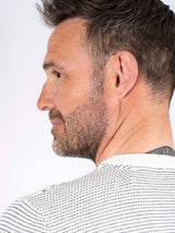 Viggo strik med O-hals i hvid