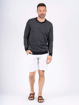 Viggo strik med O-hals i navy