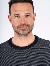 Viggo strik med O-hals i navy