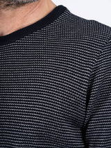 Viggo strik med O-hals i navy