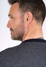 Viggo strik med O-hals i navy