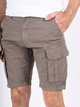 Allan cargo shorts med print I sand