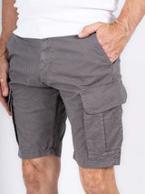 Allan cargo shorts med print I grå